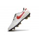 Nike Tiempo Legend X Elite Leather FG R10 White Red