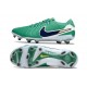 Nike Tiempo Legend X Elite Leather FG Stadium Green White Dark Obsidian