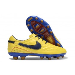 Nike Tiempo Legend X Elite Leather FG R10 Yellow Black