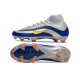 Nike Zoom Mercurial Superfly 10 Elite FG Silver Blue Yellow