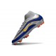 Nike Zoom Mercurial Superfly 10 Elite FG Silver Blue Yellow