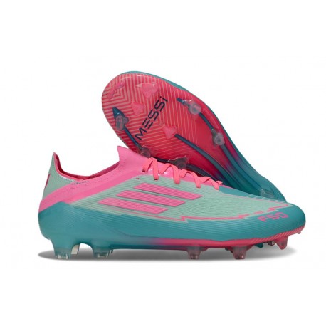 New adidas F50 Elite FG X MESSI Flash Aqua Lucid Pink Lucid Cyan
