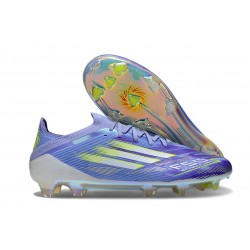 adidas F50 Elite FG Soccer Shoes Purple Rush Lucid Lemon White