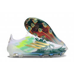 adidas F50 Elite FG Soccer Shoes White Green Gold