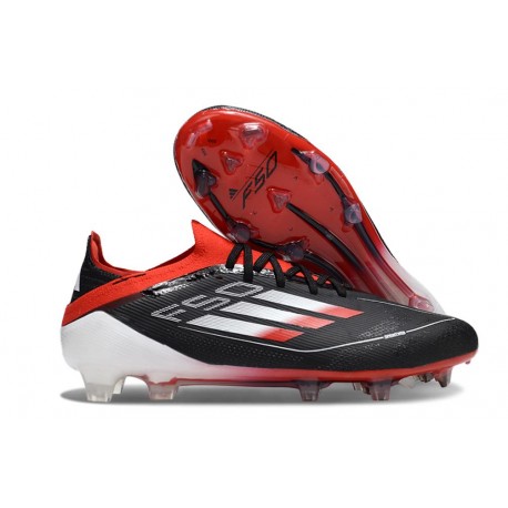 adidas F50 Elite FG Soccer Shoes Black Red White