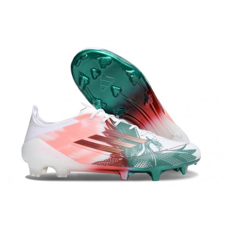 adidas F50 Elite FG Soccer Shoes Pink Green Red