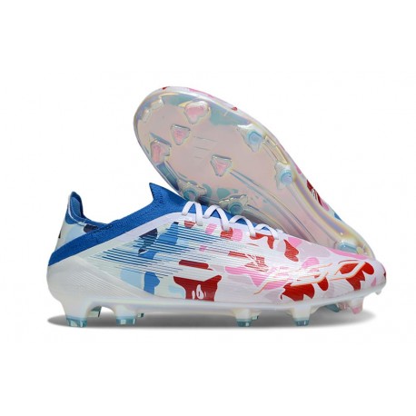 adidas F50 Elite FG Soccer Shoes Whie Blue Pink
