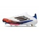 Adidas F50 Elite Laceless X Son FG White Black Bright Red