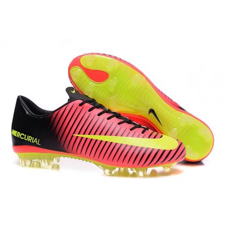 Shoes For Men - Nike Mercurial Vapor 11 FG Soccer Football Total Crimson Volt Black Pink Blast