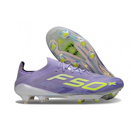 adidas F50 + FG Soccer Boots Purple Yellow