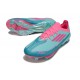adidas F50 + FG Soccer Boots X MESSI Flash Aqua Lucid Pink Lucid Cyan