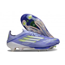 adidas F50 + FG Soccer Boots Purple Rush Lucid Lemon