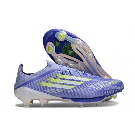 adidas F50 + FG Soccer Boots Purple Rush Lucid Lemon