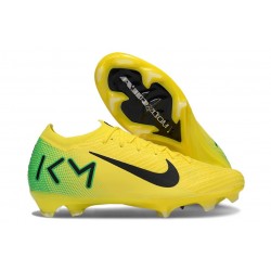 Nike Air Zoom Mercurial Vapor 16 Elite FG Mbappe Yellow Green Black
