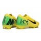 Nike Air Zoom Mercurial Vapor 16 Elite FG Mbappe Yellow Green Black