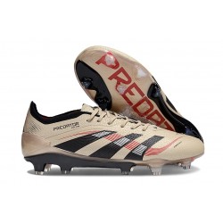 adidas Predator L Elite FG New Platin Met Aurora Black Red