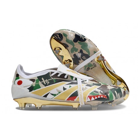 Adidas Predator Elite Foldover Tongue FG White Green Black Gold