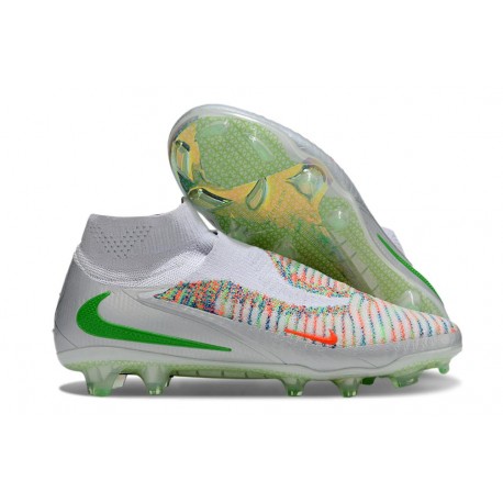 Nike Phantom 6 High Cut Elite FG White Green Orange