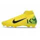 Nike Zoom Mercurial Superfly 10 Elite FG KM Yellow Green Black
