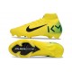 Nike Zoom Mercurial Superfly 10 Elite FG KM Yellow Green Black