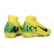 Nike Zoom Mercurial Superfly 10 Elite FG KM Yellow Green Black