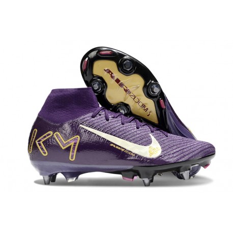 Nike Zoom Mercurial Superfly 10 Elite SG X MBAPPE Grand Purple Pale Ivory