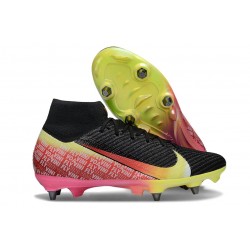 Nike Zoom Mercurial Superfly 10 Elite SG Black Yellow Green Red