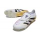 Adidas Predator Elite Fold-Over Tongue SG Boots White Black Gold Met