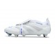 Adidas Predator Elite Fold-Over Tongue SG Boots White Silver Blue