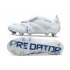 Adidas Predator Elite Fold-Over Tongue SG Boots White Silver Blue