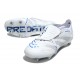 Adidas Predator Elite Fold-Over Tongue SG Boots White Silver Blue