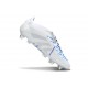 Adidas Predator Elite Fold-Over Tongue SG Boots White Silver Blue