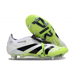 Adidas Predator Elite Fold-Over Tongue SG Boots White Black Volt