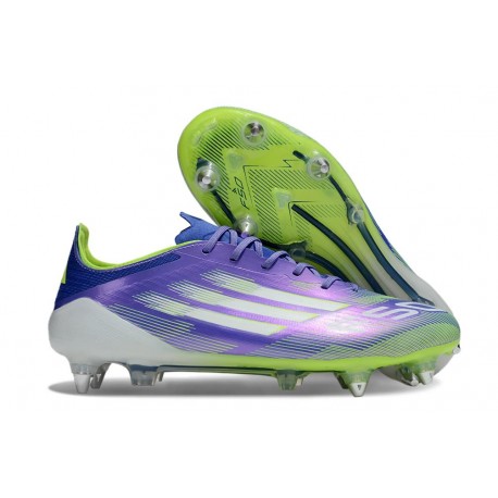 New adidas F50 Elite SG Shoes Purple Rush Lucid Lemon White