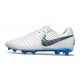 Nike Tiempo Legend 10 Elite FG White Gray Blue