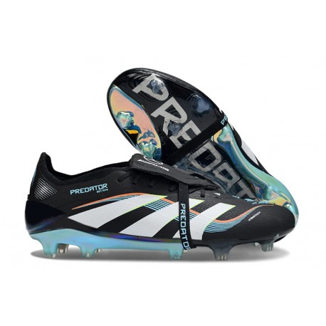 Adidas Predator Elite Foldover Tongue FG Black White Blue