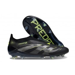 adidas Predator 25 Elite Laceless FG Black Yellow