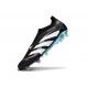 adidas Predator 25 Elite Laceless FG Black White Blue