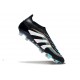 adidas Predator 25 Elite Laceless FG Black White Blue