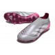 adidas Predator 25 Elite Laceless FG Gray White Pink