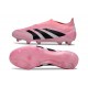adidas Predator 25 Elite Laceless FG Pink Black