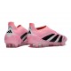 adidas Predator 25 Elite Laceless FG Pink Black