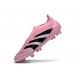 adidas Predator 25 Elite Laceless FG Pink Black