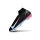 Nike Air Zoom Mercurial Superfly X Elite FG Cleat Black Blue Pink