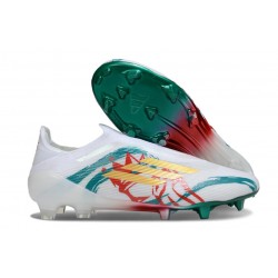 News adidas F50 Elite LL FG White Green Gold