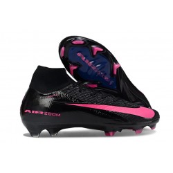 Nike Air Zoom Mercurial Superfly X Elite FG Cleat Black Pink