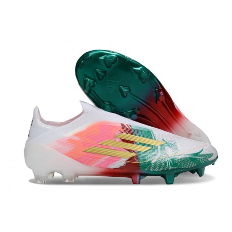 News adidas F50 Elite LL FG White Green Pink Gold
