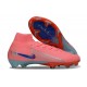 Nike Air Zoom Mercurial Superfly X Elite FG Cleat Pink Blue