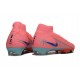 Nike Air Zoom Mercurial Superfly X Elite FG Cleat Pink Blue