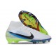 Nike Air Zoom Mercurial Superfly X Elite FG Cleat White Black Blue